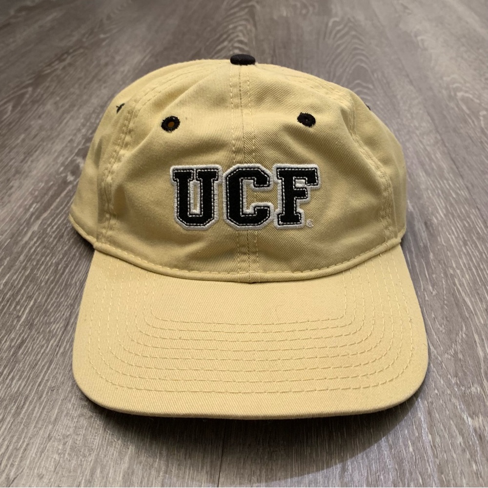 UCF Knights NCAA Headwear By The Game Gold Adjustable Strapback Hat Adult OSFA